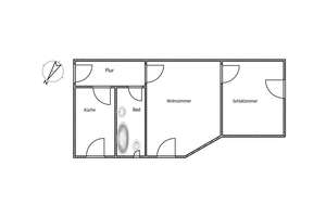 Preiswerte 2-Raum-Wohnung im Zentrum von Magdeburg – Ackerstraße 17c 39112 17c, 39112 Leipziger Straße, Magdeburg – Vorschaubild 4