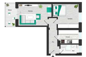 * * *Ihre neue Wohnung mit DUSCHKABINE in Wohnanlage mit viel Grün* * * – Kirchhoffstraße 9, 9117 Siegmar, Chemnitz – Vorschaubild 9
