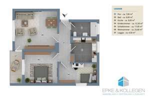 Balkon // gepflegt // Kellerraum – Die vollständige Adresse der Immobilie erhältst du vom Anbieter., 33689 Sennestadt, Bielefeld – Vorschaubild 16