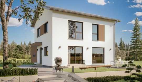 Bild von Einfamilienhaus als Effizienzhaus, 2 Kinderzimmer, Home-Office und Grundstück