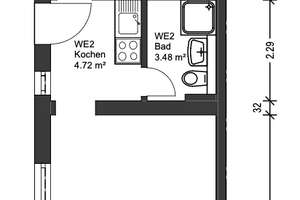Helle 2-Zimmer Single-Wohnung im Erdgeschoss