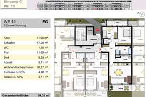 Wunderschöne 3-Zimmer-Wohnung mit Terrasse und Balkon zu vermieten! – Farnweg 4, 38104 Braunschweig – Vorschaubild 21