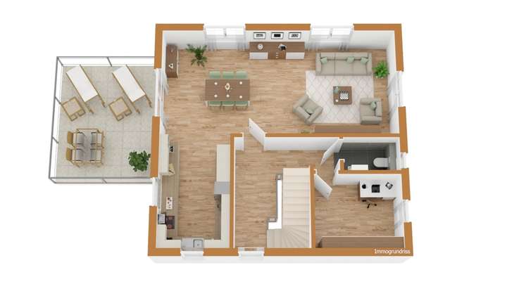 Grundriss Obergeschoss Wohnen