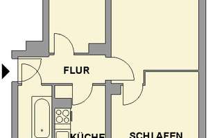 Nahe Grünanlage gelegene 3-Raum-Wohnung mit Balkon – Altenhainer Str. 33b, 9126 Bernsdorf, Chemnitz – Vorschaubild 6