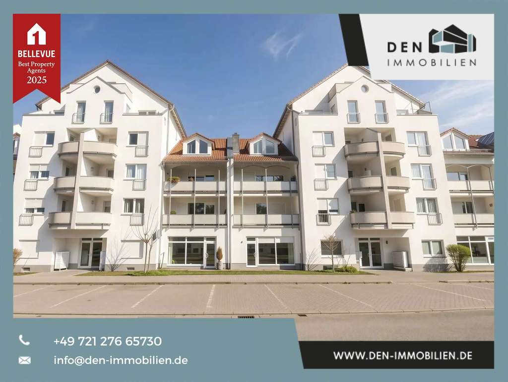 Immobilie in Graben-Neudorf - 1-Zimmer-Kapitalanlage Etagenwohnung | Aufzug, Balkon & Duplex-Stellplatz + Mietsteigerungspotential - Bild 0