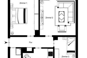 Zentrale Lage trifft Wohnkomfort – Renovierte 3-Zimmerwohnung mit Balkon! – Die vollständige Adresse der Immobilie erhältst du vom Anbieter., 76137 Südweststadt, Karlsruhe – Vorschaubild 21