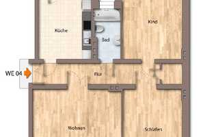 Helle 3-Raum-Wohnung mit Balkon zu vermieten - WG-geeignet - – Leipziger Straße 27, 39112 Magdeburg – Vorschaubild 7