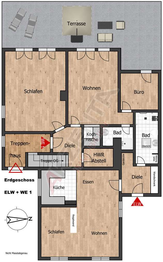 Grundriss EG Hasenstieg 16