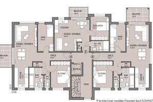 Moderne 2,5 u. 3,5 Zimmer-Wohnung mit sonnigem Balkon oder Terrasse in Aichwald-Schanbach – Hauptstraße 75, 73773 Aichwald – Vorschaubild 5