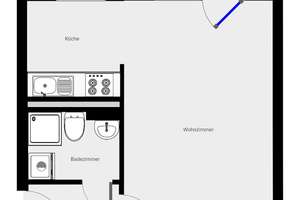 *Ab sofort -1-Zimmer-Wohnung mit Balkon und Duschbad im Erdgeschoss* – An der Kotsche 8, 4207 Lausen-Grünau, Leipzig – Vorschaubild 13
