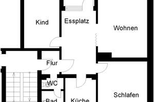 3-Zi.-Wohnung im Erdgeschoss mit Balkon