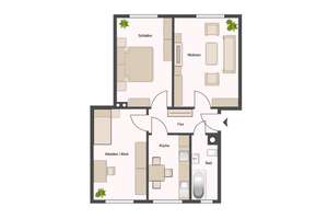3-Zimmer-Erdgeschosswohnung in Uni-Nähe! – Wiesbadener Straße 19, 1159 Löbtau-Süd, Dresden – Vorschaubild 5