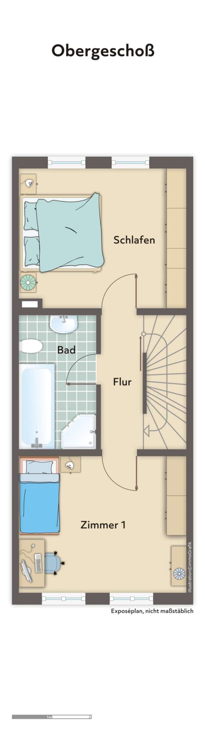 Grundriss Obergeschoß