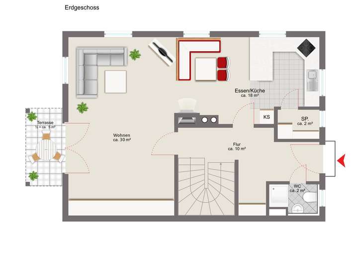 Grundriss Erdgeschoss