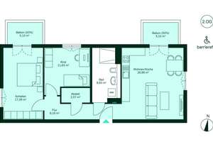 Barrierefreie 3-Zimmer-Wohnung mit zwei Balkonen – Köpenicker Allee 135, 10318 Karlshorst, Berlin – Vorschaubild 8