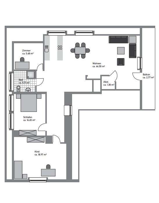 Grundriss Obergeschoss