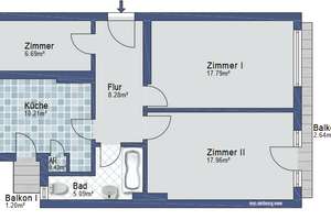 Hell renovierte 3-Zimmer-Wohnung mit Tageslichtbad und Balkon, WG-geeignet – Steilshooper Straße 179, 22307 Barmbek-Nord, Hamburg – Vorschaubild 9