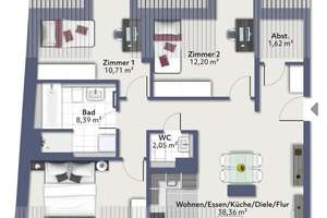 ERSTBEZUG! Moderne 4-Zimmer-Dachgeschosswohnung – Die vollständige Adresse der Immobilie erhältst du vom Anbieter., 81241 Pasing, München – Vorschaubild 11
