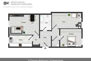 Altbau-Charme trifft Moderne | Parkett & Fliesen | Kellerabteil | Sofort verfügbar – Die vollständige Adresse der Immobilie erhältst du vom Anbieter., 90469 Rangierbahnhof, Nürnberg – Vorschaubild 11