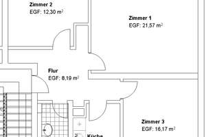 Moderne 3 ZKB nahe Klinikum! – Mittelring 15, 34125 Wesertor, Kassel – Vorschaubild 2