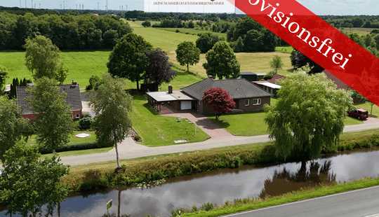 Bild von Bungalow mit 13.000  m² Weide und Wald - in Wiesmoor