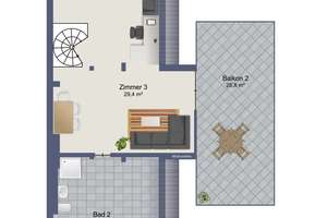 Exklusive Maisonette-Wohnung mit Dachterrasse – stilvoller Erstbezug – Die vollständige Adresse der Immobilie erhältst du vom Anbieter., 76189 Daxlanden, Karlsruhe – Vorschaubild 16