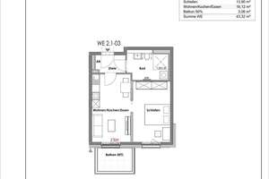 Kompakte 2-Zimmer-Wohnung mit Balkon in Köln Niehl – 50735 Niehl, Köln – Vorschaubild 7