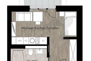 + Klein, fein, mein + 1-Raum-Wohnung mit Terrasse, Einbauküche und großer Dusche am Pelzmühlenteich – Unritzstraße 38, 9117 Rabenstein, Chemnitz – Vorschaubild 15