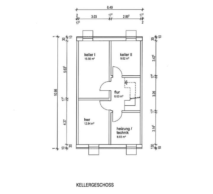 Grundriss Kellergeschoss