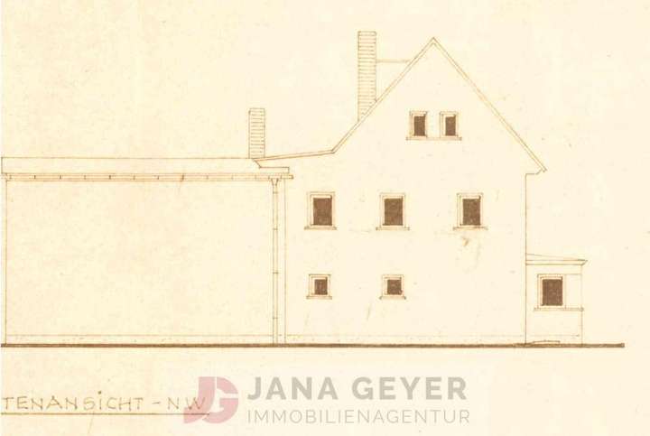 Seitenansicht Nord-West, re...