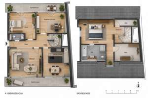 Außergewöhnliche 4-Zimmer-Maisonette mit zwei Dachterrassen – 81377 Am Waldfriedhof, München – Vorschaubild 11