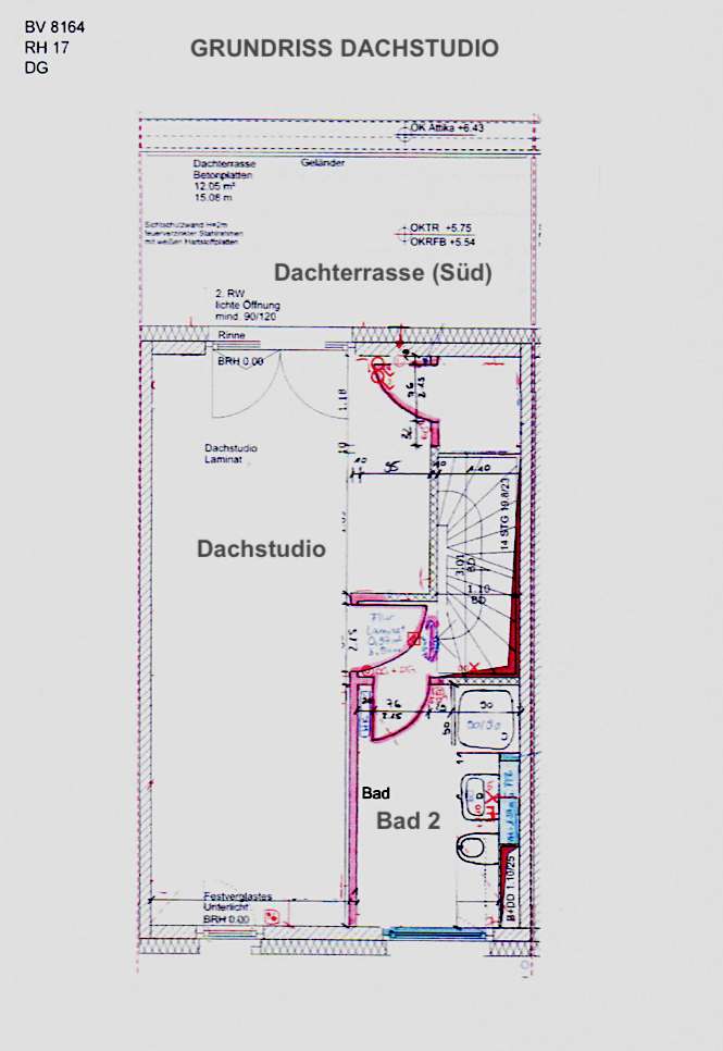 Grundriss Dachstudio
