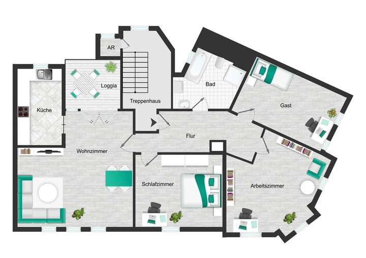 Grundriss Dachgeschoss