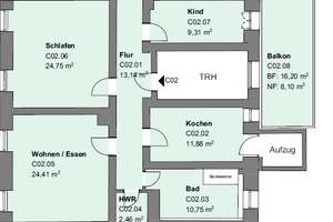 Perfekt für kleine Familien! Schöne 3-Zimmer-Wohnung mit Balkon in der Weststadt. – Moningerstraße 9, 76135 Weststadt, Karlsruhe – Vorschaubild 13