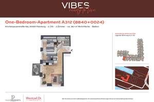Modernes One-Bedroom-Apartment mit hochwertiger Möblierung - Wentzel Dr. – Kirchenpauerstraße 15a, 20457 HafenCity, Hamburg – Vorschaubild 4