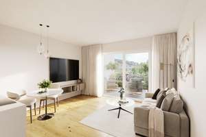 2-Zimmer Neubauwohnung im Erdgeschoss mit Sonnenterrasse in Düsseldorf-Rath