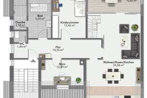 Wohnen mit Weitblick: Moderne Maisonette-Wohnung mit Dachterrasse & Charme – 68219 Rheinau, Mannheim – Vorschaubild 16