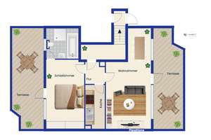 Vermietete 2-Zimmer-Dachgeschoss-Wohnung in Stuttgart-West – Die vollständige Adresse der Immobilie erhältst du vom Anbieter., 70197 Hasenberg, Stuttgart – Vorschaubild 15