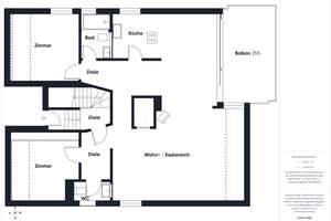 Wohnen auf zwei Ebenen: Großzügige Maisonettewohnung mit Kamin und Loggia am Kappenberger Damm – Die vollständige Adresse der Immobilie erhältst du vom Anbieter., 48151 Düesberg, Münster – Vorschaubild 14