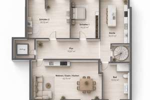 Exklusive Gelegenheit in Düsseldorf-Flingern: Gestalten Sie Ihre Traumwohnung - Provisionsfrei – Die vollständige Adresse der Immobilie erhältst du vom Anbieter., 40233 Flingern Süd, Düsseldorf – Vorschaubild 2