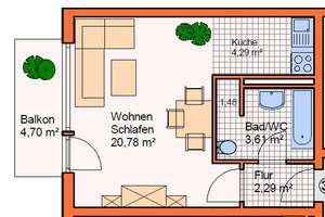 1-Zimmer-Wohnung in Schwabing-West, in der Nähe des Bayernparks – Angererstraße 4, 80796 Am Luitpoldpark, München – Vorschaubild 6