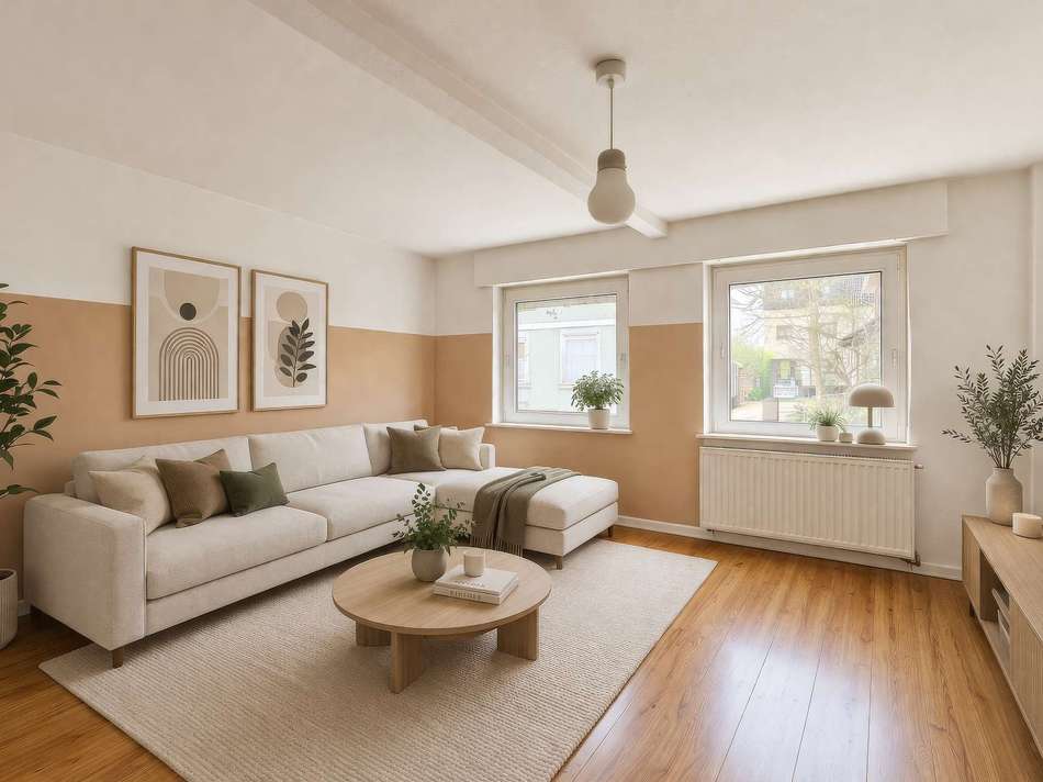 Wohnzimmer - Haus vorne - digi