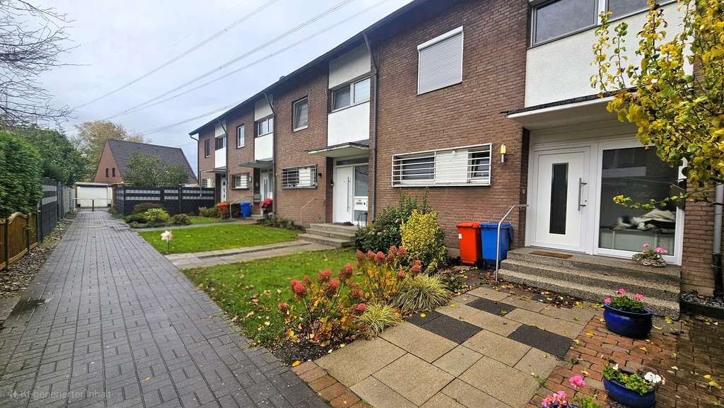 Luxuriöses RMH am Feldrand (Benrad-Süd): modernisiert, klimatisiert, FBH, Design-Küche, Garage und P