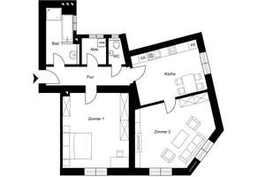Sofort frei! Altbaucharme mit 3,15 m Raumhöhe – modernisierte 2-Zimmer-Wohnung in Maxfeld – Die vollständige Adresse der Immobilie erhältst du vom Anbieter., 90409 Pirckheimerstraße, Nürnberg – Vorschaubild 12