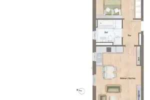 Schöne 2-Zimmer-Wohnung mit Loggia in München Allach – Maria-Sibylla-Merian-Str. 9, 80999 München – Vorschaubild 5