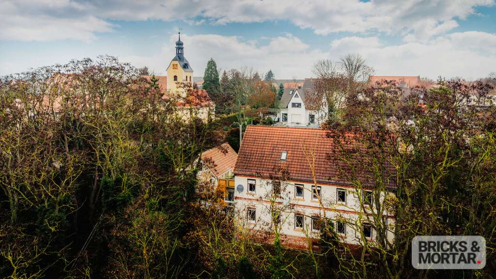 Immobilie in Schkopau - Großzügiges Ziegelhaus mit Einliegerwohnung, Kamin, Wintergarten & Doppelgarage - Bild 2