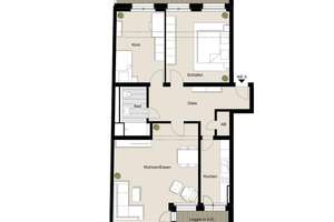 Modern & energieeffizient wohnen in Köln - Lindenthal – 3 Zimmer mit Balkon & Loggia! WE 5 – Dürener Straße 105, 50931 Lindenthal (Ortsteil), Köln – Vorschaubild 2