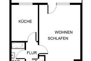 Renoviertes 1-Zimmer-Appartment mit Fahrstuhl, Balkon und einem super Ausblich! Sofort anmietbar! – Brüder-Grimm-Ring 14, 23560 Moisling, Lübeck – Vorschaubild 9