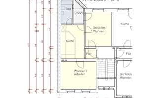 2,5 Raum - Altbau - Wohnung mit Einbauküche und Süd-West-Loggia in Essen Süd / Rüttenscheid – Die vollständige Adresse der Immobilie erhältst du vom Anbieter., 45130 Südviertel, Essen – Vorschaubild 11