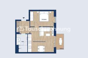 Tauschwohnung: Moderne 2-Zimmer-Wohnung (62 m²) möbliert – Top-Lage in Frie – Friedenauer Höhe , 12159 Berlin 23, 12161 Friedenau, Berlin – Vorschaubild 2